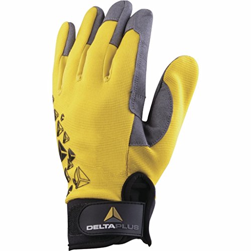 Deltaplus VV901JA07 Handschuh Mit Handinnenfläche Aus Kunstleder - Handrücken Polyester / Elasthan, Gelb-Grau-Schwarz, Größe 07 Deltaplus VV901JA07 Handschuh Mit Handinnenfläche Aus Kunstleder - Handrücken Polyester / Elasthan, Gelb-Grau-Schwarz, Größe 07 von Deltaplus