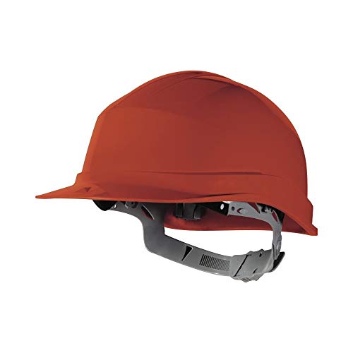 Deltaplus ZIRC1RO Industrieschutzhelm Mit Verstellbarem Kopfband, Rot, Größe Einstellbar von Deltaplus