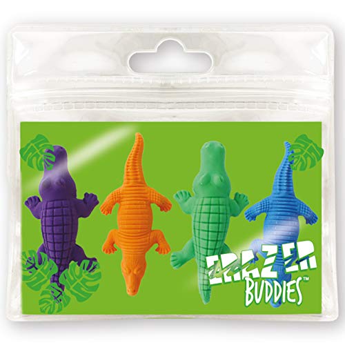 Erazer Buddies - Krokodil von Deluxebase. Krokodil Radiergummis und neuartiges Briefpapier für Mädchen und Jungen. Buntes Radiergummi-Set, ideal für Büro- und Schulmaterial Erazer Buddies - Krokodil von Deluxebase. Krokodil Radiergummis und neuartiges Briefpapier für Mädchen und Jungen. Buntes Radiergummi-Set, ideal für Büro- und Schulmaterial von Deluxebase