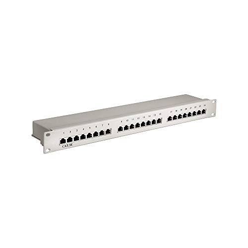 Patchpanel Cat5e 24port grau 19' von Deluxecable