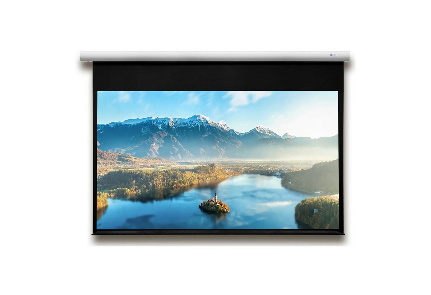 Deluxx Advanced Elegance - Polaro Motorleinwand (schwarze Rückseite) von Deluxx