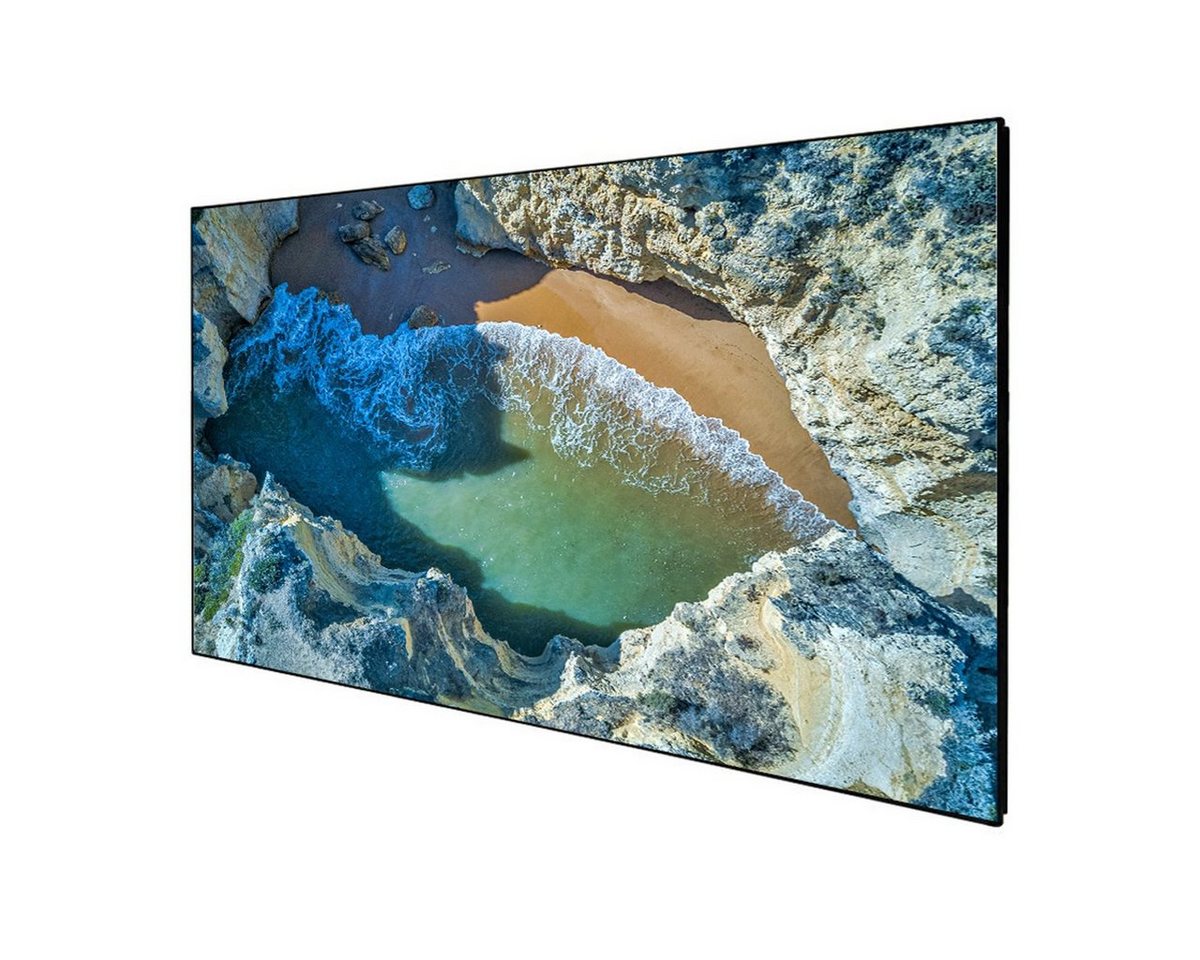 Deluxx Cinema SlimFrame - 4K Pro Flex MWHT Rahmenleinwand (schwarze Rückseite) von Deluxx