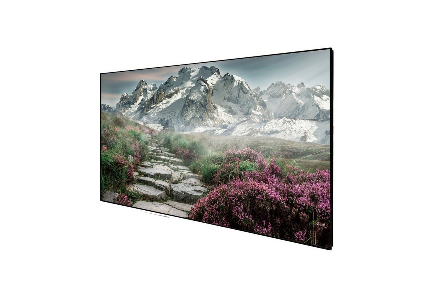 Deluxx Cinema SlimFrame - Soundvision Rahmenleinwand (354 x 199cm, 16:9, Gain 1,1) von Deluxx