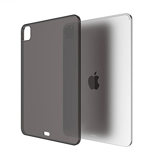 Asgens Schwarz Transparente Hülle Für iPad Pro 12.9'' 2020, Dünnes Schlank Silikon Sanft TPU Stoßfest Tablette Computer Hülle Für Apple iPad Pro 12.9 Zoll 2020 Modelle A2229 / A2233 / A2069 / A2232 von Demacia