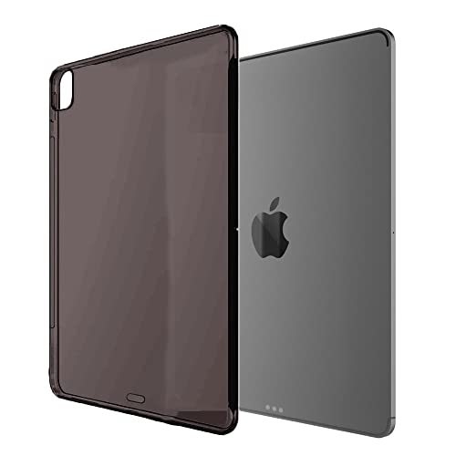 Demacia Asgens Schutzhülle für iPad Pro 12,9 Zoll 2018, weiche TPU-Silikonhülle für iPad Pro 2018, Modell A1876/A1895/A1983/A2014, Schwarz Transparent von Demacia