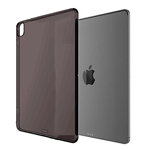 Asgens iPad Pro 12.9'' 2018 Hülle, Schwarz Klare Dünnes Schlank Silikon Sanft TPU Stoßfest Tablette Computer Hülle Für Apple iPad Pro 12.9'' 2018 von Demacia