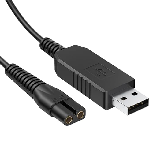 Ersatz-Ladegerät kompatibel mit Wahl Rasierer, Ancable Ladekabel kompatibel mit Wahl Color Pro schnurloser Schermaschine (Schwarz) von Demark