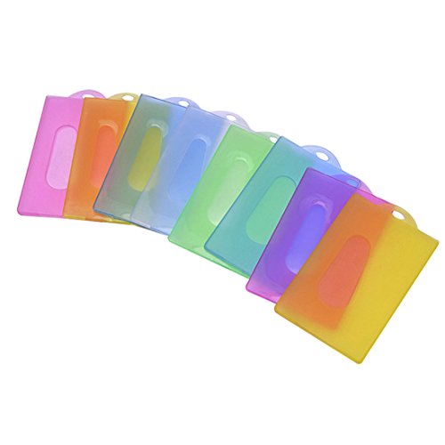 10×Demarkt Ausweishülle Scheckkartenhülle Kartenhalter Buskartenhülle mit loch für Karten Bankkarten 5 Farbe von Demarkt