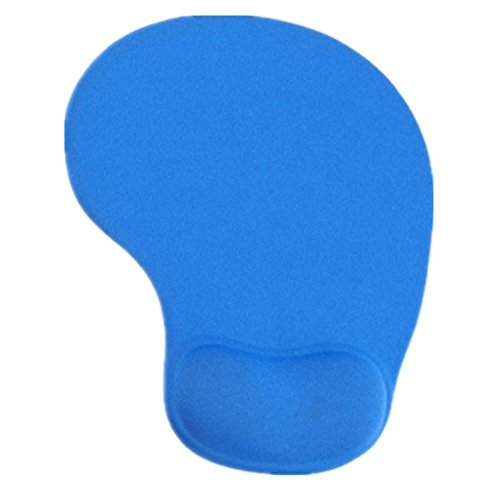 Demarkt Ergonomisches Komfort Mauspad mit Handauflage aus Gel, (19 x 23cm, Stoff) Hellblau von Demarkt