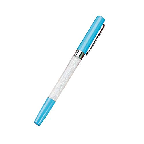 Demarkt Kristall Kugelschreiber Druckkugelschreiber Metall Kristalle Strass Stift Briefpapier Büro Schulbedarf Schreibwaren 0,5mm Hellblau von Demarkt
