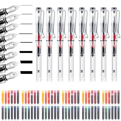 Demarsen Kalligraphie Set, 8 Kalligraphie Stifte mit Austauschbar 72 Tintenpatronen in 12 Farben, Kalligraphie Set Anfänger mit 8 Verschiedene Spitzengrößen für Anfänger Schreiben Zeichnen Demarsen Kalligraphie Set, 8 Kalligraphie Stifte mit Austauschbar 72 Tintenpatronen in 12 Farben, Kalligraphie Set Anfänger mit 8 Verschiedene Spitzengrößen für Anfänger Schreiben Zeichnen von Demarsen