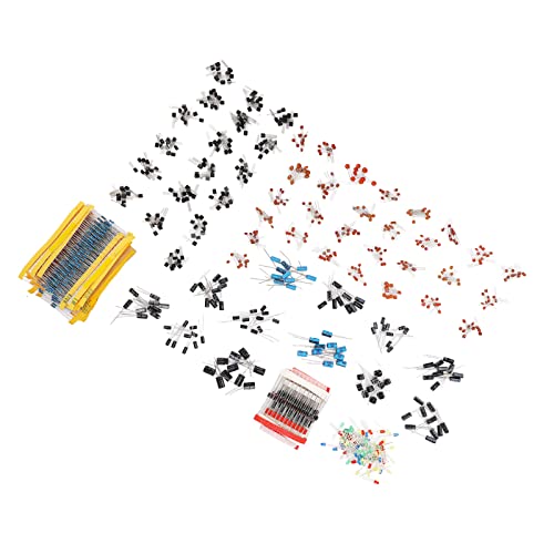Demeras Elektronische Komponenten Sortiment , stabile Leistung , Keramik Elektrolytkondensator , elektronische Komponenten , LED Diode , 1400 teiliges Set f¡§1r Funkger?te Demeras Elektronische Komponenten Sortiment , stabile Leistung , Keramik Elektrolytkondensator , elektronische Komponenten , LED Diode , 1400 teiliges Set f¡§1r Funkger?te von Demeras