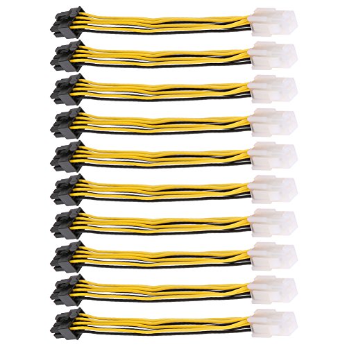 Demiawaking 10pcs 4Pin zu 8Pin konvertieren Energien-Kabel-Verbindungsstück-Verlängerungskabel Demiawaking 10pcs 4Pin zu 8Pin konvertieren Energien-Kabel-Verbindungsstück-Verlängerungskabel von Demiawaking