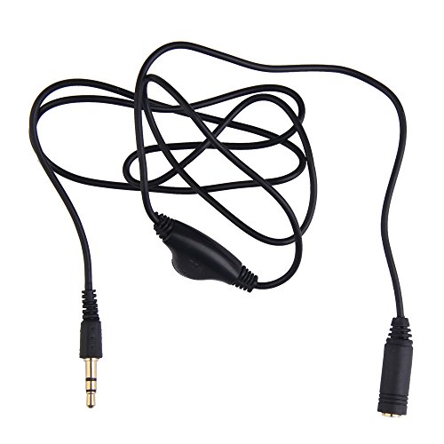 Demiawaking Kopfhörer in Line Lautstärkeregler Kabel Männlich auf Weilblich 3,5 mm Stereo Audio Adapter von Demiawaking