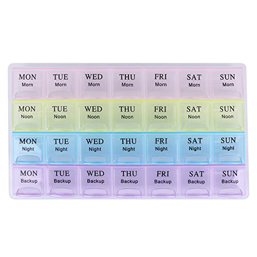 Demiawaking Tragbare 7 Tage Medizin Pille Box Medizin Halter Aufbewahrungsbox Tablettenboxen Pillenbox Container von Demiawaking
