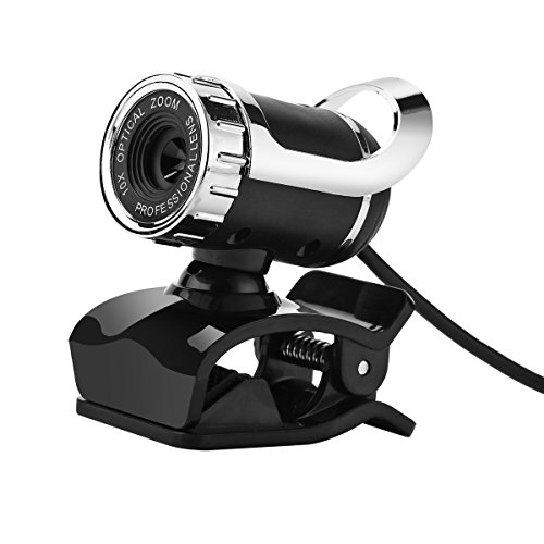 Demiawaking USB 12.0 Mega Pixel HD Webcam 360° Clip-on Mikrofon für den Computer Skype von Demiawaking