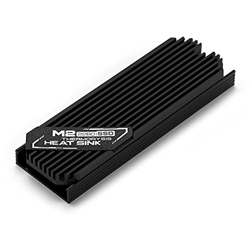 Ultradünner M.2 Kühlkörper SSD M.2 Kühler Solid State Festplatten kühlkörper 2280 SSD Kühler, Wärmeleitpad, Wärmestrahler für PCIE 2280 SSD (Schwarz) von Demiawaking