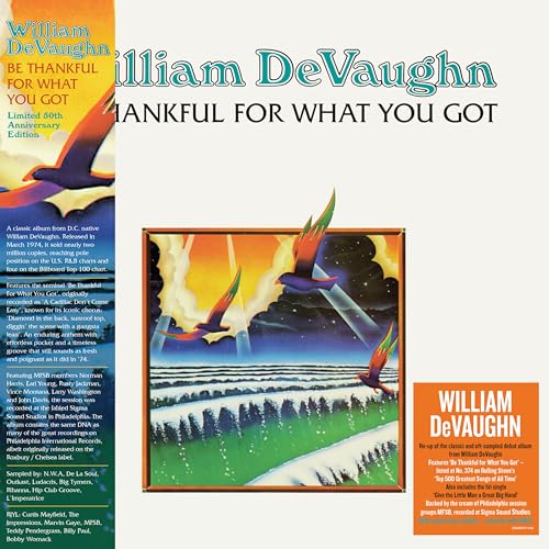 William DeVaughn: Be Thankful For What You Got [Vinyl LP] von Demon Records