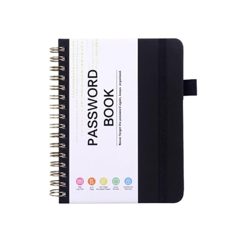 Passwort Notizbuch Kleines Passwort Tagebuch Notizbuch Spiralbuch Passwortbuch A6 Passwortbuch mit alphabetischen Registerkarten 56 Seiten zum Organisieren wichtiger Website-Adressen E-Mails Passwort Notizbuch Kleines Passwort Tagebuch Notizbuch Spiralbuch Passwortbuch A6 Passwortbuch mit alphabetischen Registerkarten 56 Seiten zum Organisieren wichtiger Website-Adressen E-Mails von Demsyeq