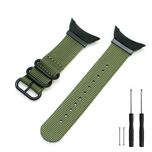 Armband Kompatibel mit Suunto Core All Black, 22mm Width Nylon atmungsaktiv Ersatzarmband, Sport Uhrenarmband für Suunto Core All Black Watch(Armeegrün) von Demupai