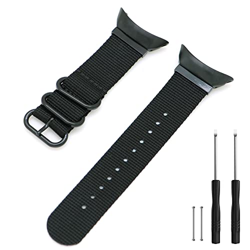 Armband Kompatibel mit Suunto Core All Black, 22mm Width Nylon atmungsaktiv Ersatzarmband, Sport Uhrenarmband für Suunto Core All Black Watch(Schwarz) von Demupai