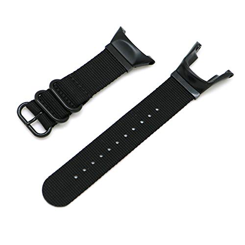 Demupai Armband Kompatibel mit Suunto Ambit 3 Sport/ 3 Run/3 Peak, 22mm Breite Nylon atmungsaktiv Ersatzarmband, Sport Uhrenarmband für Suunto Ambit 1/2/2S/2R (Schwarz) von Demupai