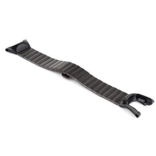 Demupai Armband Kompatibel mit Suunto Ambit 3 Sport/ 3 Run/3 Peak, Edelstahl Metall Ersatzarmband für Suunto Ambit 1/2/2S/2R (Schwarz 1) von Demupai