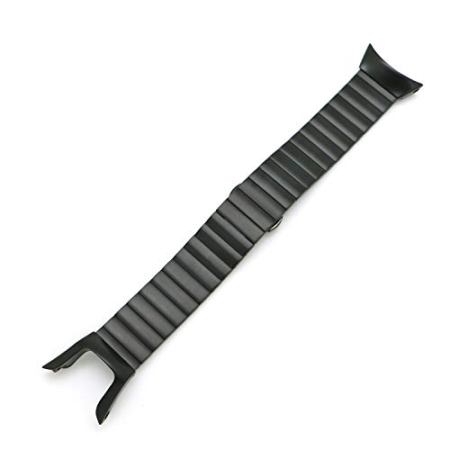Demupai Armband Kompatibel mit Suunto Spartan Trainer Wrist, Edelstahl Metall Ersatzarmband für Spartan Trainer Wrist HR (Schwarz-1) von Demupai