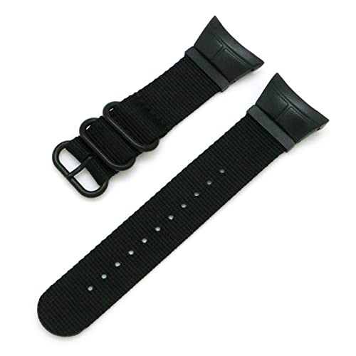 Demupai Armband Kompatibel mit Suunto Spartan Ultra, Nylon atmungsaktiv Ersatzarmband, Sport Uhrenarmband für Spartan Ultra (Schwarz) von Demupai