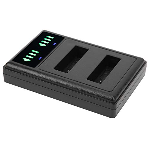 Akkuladegerät, Tragbares -Doppelladegerät, LCD-Digitalkamera-Doppelladegerät, für EN-EL23- mit LCD-Display, Intuitivere von Denash