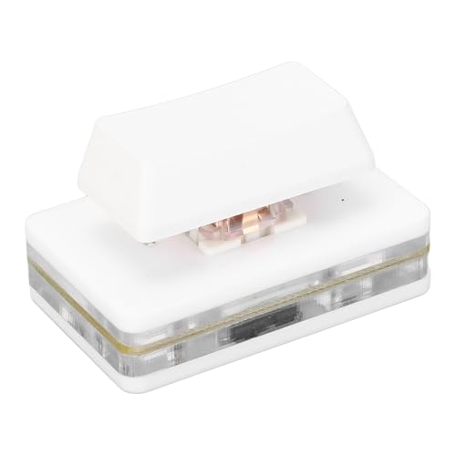 Denash 1-Tasten-Tastatur, USB-Taste, Einzeltastatur, Einhändige Mechanische Gaming-Tastatur mit Schalter-Abzieher, Programmierbare Makro-PC-Tastatur (White) von Denash