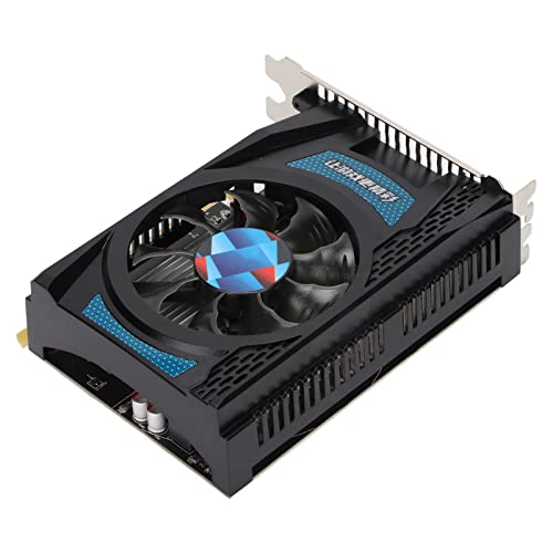 Denash 4G D5-Grafikkarte, 1183/6000MHz 4G 128bit GDDR5 Computer-Grafikkarte Unterstützt DVI-D -Schnittstelle 4K HD PC-Grafikkarte Desktop-Computer-Zubehör von Denash