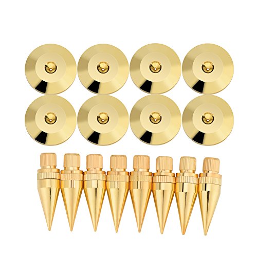 Denash 8 Paare 6 x 36 MM Kupfer Lautsprecher Spike Isolation Standfuß + Fußkissen Fußmatte Denash 8 Paare 6 x 36 MM Kupfer Lautsprecher Spike Isolation Standfuß + Fußkissen Fußmatte von Denash