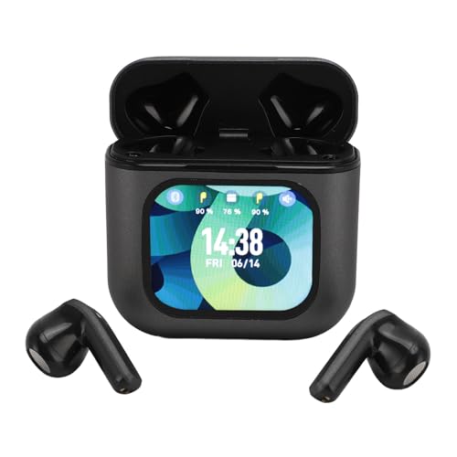 Denash Bluetooth-Kopfhörer, In-Ear-Kopfhörer, Kabellose Ohrhörer mit Geräuschunterdrückung und Ladeetui, HiFi-Stereo-Ohrhörer, Sportkopfhörer (Black) von Denash