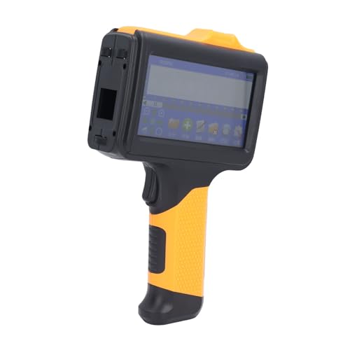 Denash Handheld-Tintenstrahldrucker, Tragbarer 12,7-mm-Handdrucker mit 4,3-Zoll-LED-Touchscreen, Schnell Trocknendes Inkjet-Codierungsgerät für Barcode-Text-Logo-QR-Code (EU-Stecker Denash Handheld-Tintenstrahldrucker, Tragbarer 12,7-mm-Handdrucker mit 4,3-Zoll-LED-Touchscreen, Schnell Trocknendes Inkjet-Codierungsgerät für Barcode-Text-Logo-QR-Code (EU-Stecker von Denash