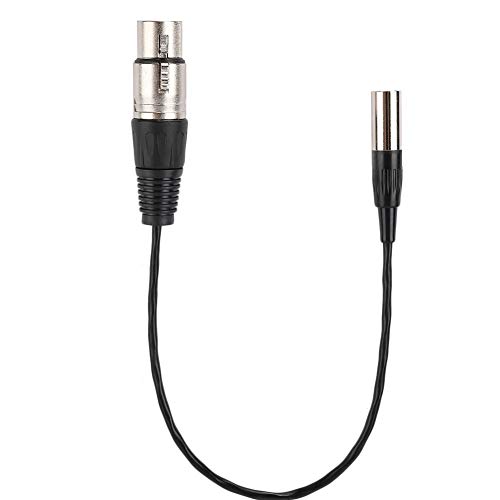 Denash Mini XLR 3pin Stecker auf XLR 3pin Buchse Audiokabel, Audioadapterkabel Aluminiumfolie Geschirmter Kupferdraht Audiokabel XLR Mikrofonkabel für Kamera von Denash