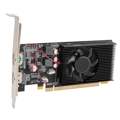 Denash Schlanke 2G DDR3 Single Fan 64Bit 650MHz 533MHz PCI Express 2.0 X 16 30W Computer-Grafikkarte, mit Kepler-Architektur, für ITX-Gehäuse, für PCI-Express-basierte PCs von Denash