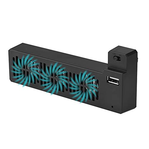 Denash Tragbare Seite des externen USB-Ventilators, reduziert die Wärme, montiert für die Xbox One X Spielekonsole von Denash