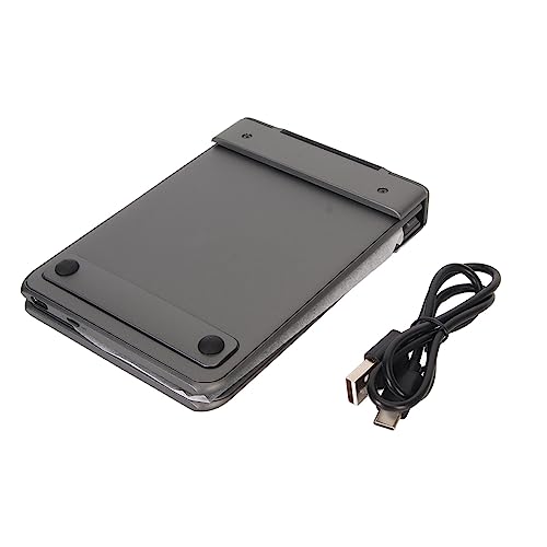 Denash Zusammenklappbare -Tastatur, 2-Fach Faltbare Tastatur, Breite Kompatibilität, Wiederaufladbar für Tablet von Denash