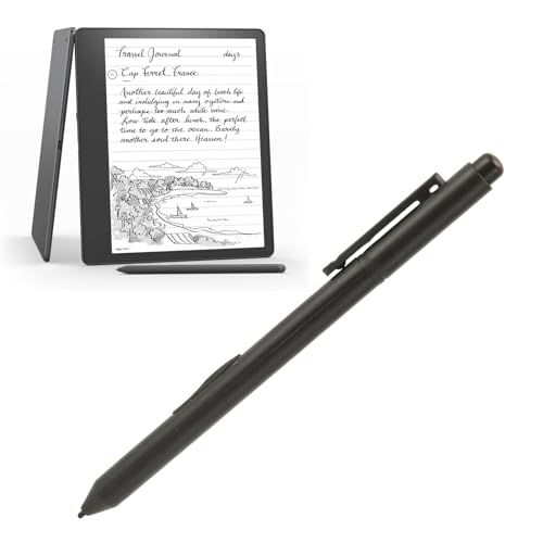 EMR Stylus, EMR Stylus Stift mit 4096 Druckstufen und Neigungssensor, digitaler Ersatzstift mit Radiergummi für Remarkable 2/Galaxy Tab&Book/Wacom/Kindle und andere EMR Geräte – mit 5 Stiftspitzen von Denash