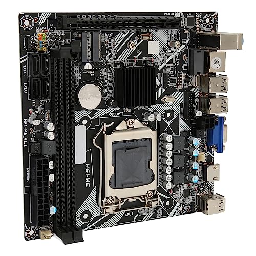 Denash ITX-Motherboard, Maximal 16 GB Mehrphasen-Power-PC-Motherboard NVME WiFi M.2 LGA 1155 von Denash