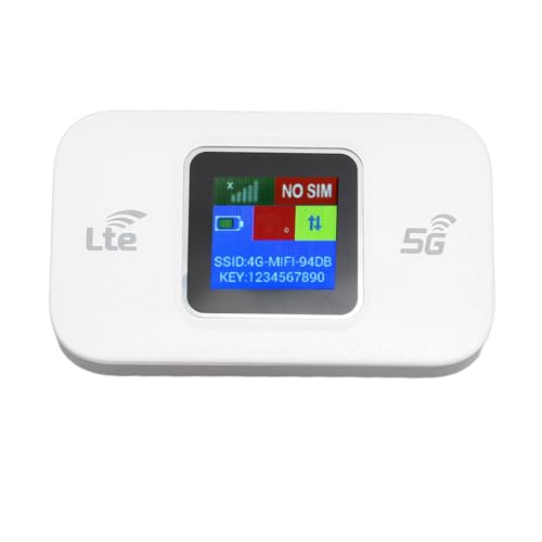Tragbarer 4G-Router, Unterstützt B1 3 5 8 38 39 40 41 Multi-Schutz-Farbbildschirm 300 Mbit/s 4G LTE-WLAN-Modem Plug-and-Play für Tablets für Mobiltelefone von Denash