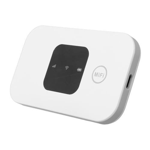 Tragbarer WLAN-Router, Mobiler 4G-Hotspot. Verbinden Sie Bis zu 10 Geräte, Hochgeschwindigkeits-2100-mAh-USB-betriebener Reise-WLAN-Hotspot, Internationaler Hotspot von Denash