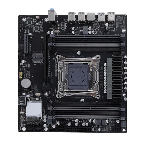 X99E Motherboard, DDR4 LGA 2011 NVME M.2 USB3.0 SATA3.0 Mining Motherboard, Gaming Mainboard für E5 2666 V3 2673 2696 V3 CPU Prozessor von Denash