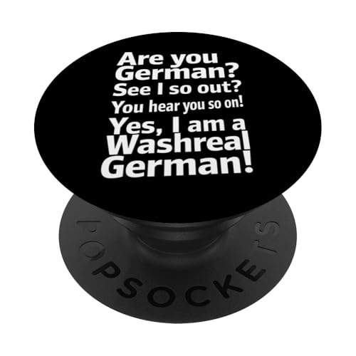 Washreal German - Denglisch Spruch PopSockets Klebender PopGrip Washreal German - Denglisch Spruch PopSockets Klebender PopGrip von Denglisch for Beginners