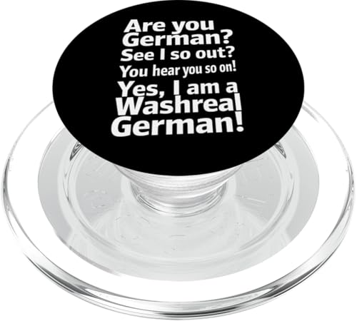 Washreal German - Denglisch Spruch PopSockets PopGrip für MagSafe Washreal German - Denglisch Spruch PopSockets PopGrip für MagSafe von Denglisch for Beginners