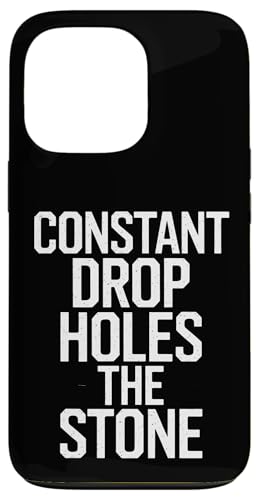 Constant Drop Holes The Stone - Denglisch Spruch Hülle für iPhone 13 Pro Constant Drop Holes The Stone - Denglisch Spruch Hülle für iPhone 13 Pro von Denglisch für Beginners