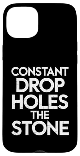 Constant Drop Holes The Stone - Denglisch Spruch Hülle für iPhone 15 Plus Constant Drop Holes The Stone - Denglisch Spruch Hülle für iPhone 15 Plus von Denglisch für Beginners
