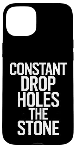 Constant Drop Holes The Stone - Denglisch Spruch Hülle für iPhone 15 Plus Constant Drop Holes The Stone - Denglisch Spruch Hülle für iPhone 15 Plus von Denglisch für Beginners