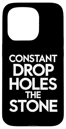 Constant Drop Holes The Stone - Denglisch Spruch Hülle für iPhone 15 Pro Constant Drop Holes The Stone - Denglisch Spruch Hülle für iPhone 15 Pro von Denglisch für Beginners
